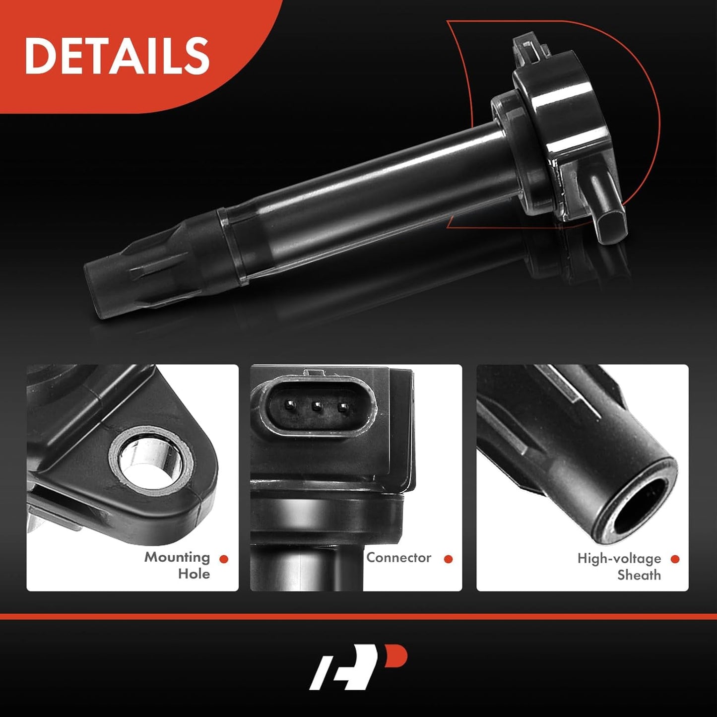 A-Premium 4PCS Ignition Coil Packs Compatible with Dodge, Jeep & Chrysler Vehicles - 1.8L 2.0L 2.4L - Journey 2009-2020, Avenger 2008-2014, Caliber 2007-2012, Patriot Compass 2007-2017, 200, Sebring