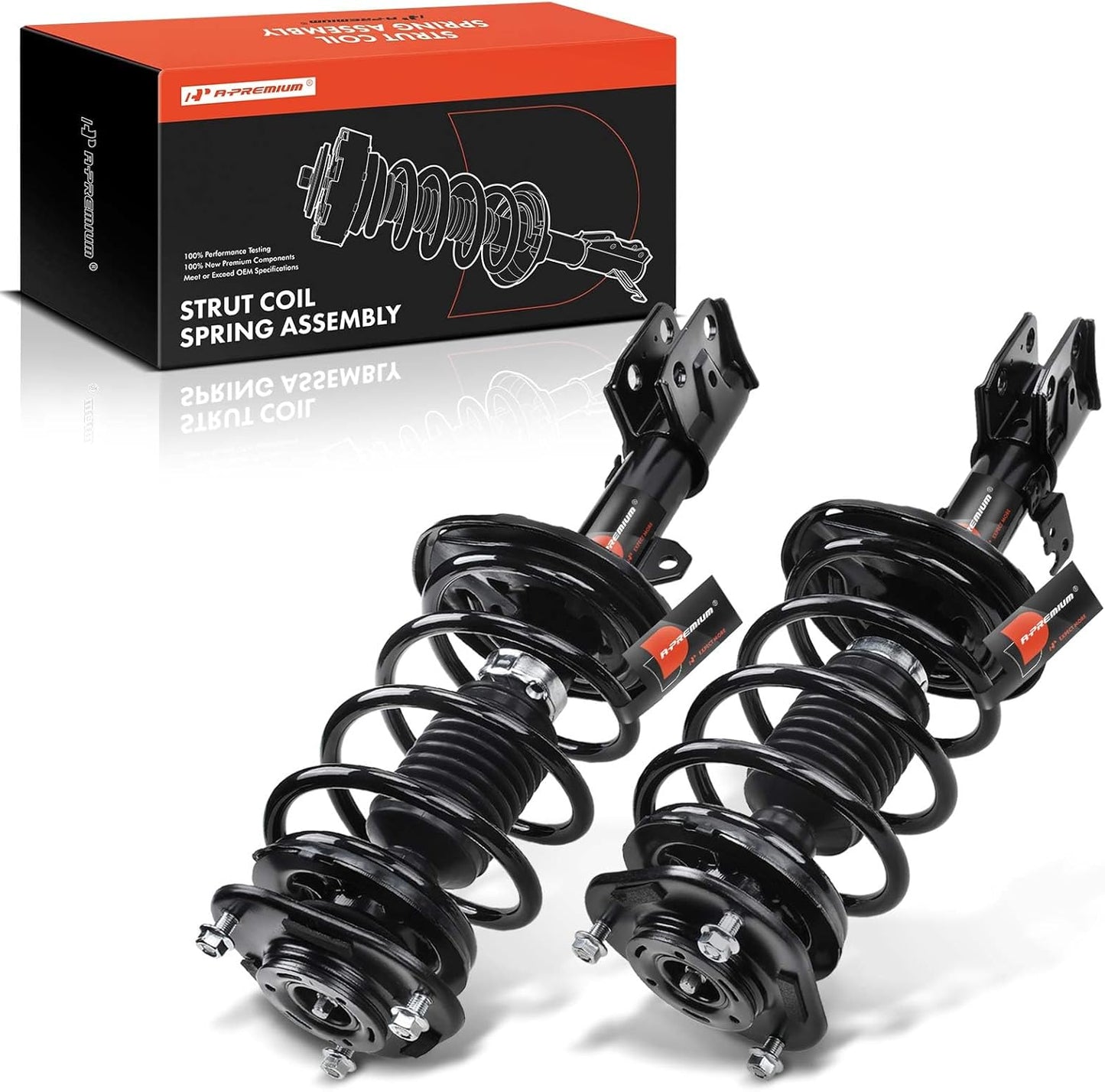 A-Premium Front Complete Strut w/Coil Spring Assembly Shock Absorber Compatible with Toyota Corolla 2003-2008