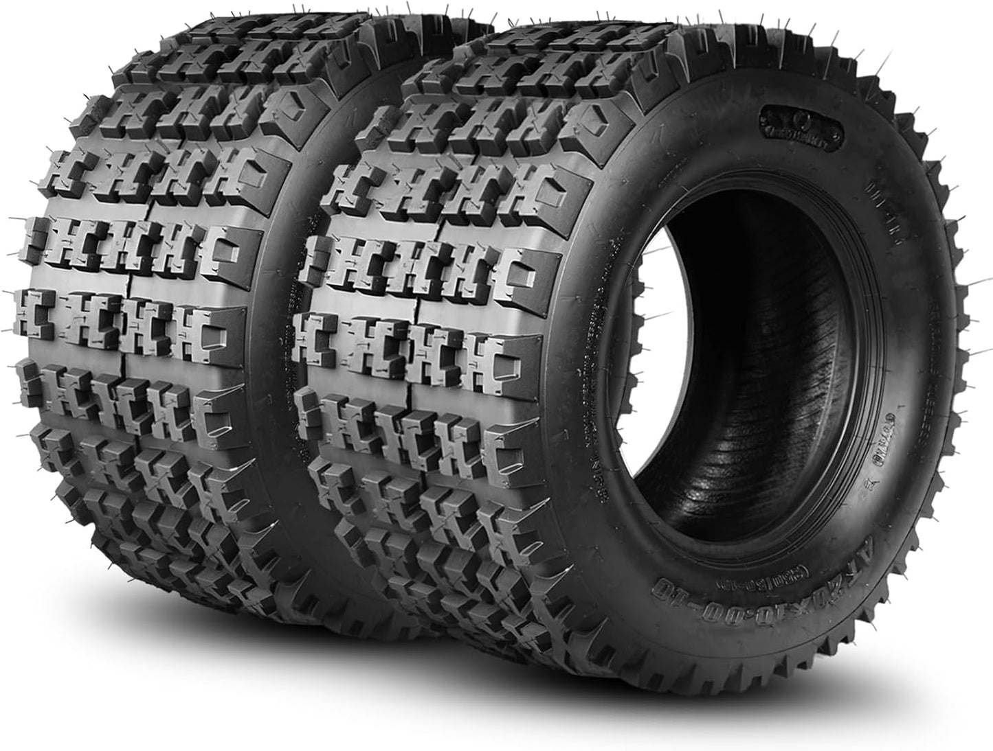 TRIPOWER ATV/UTV Tires 20x10-8 All Terrain 20x10x8 Off-Road Mud Lawn-Mowers Tires, 4 PR, Set of 2