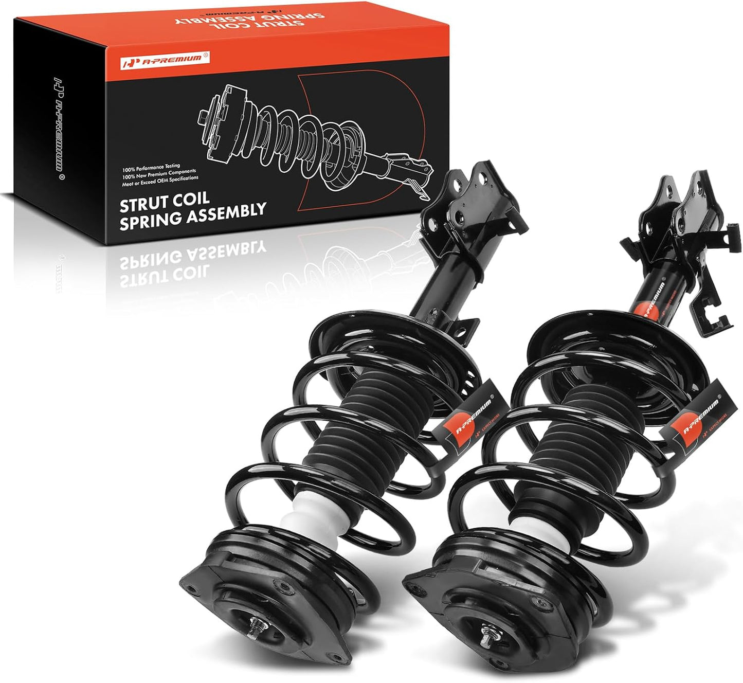 A-Premium Rear Pair (2) Struts Shock Absorber Compatible with Nissan Sentra 2007 2008 2009 2010 2011 2012, Driver and Passenger Side