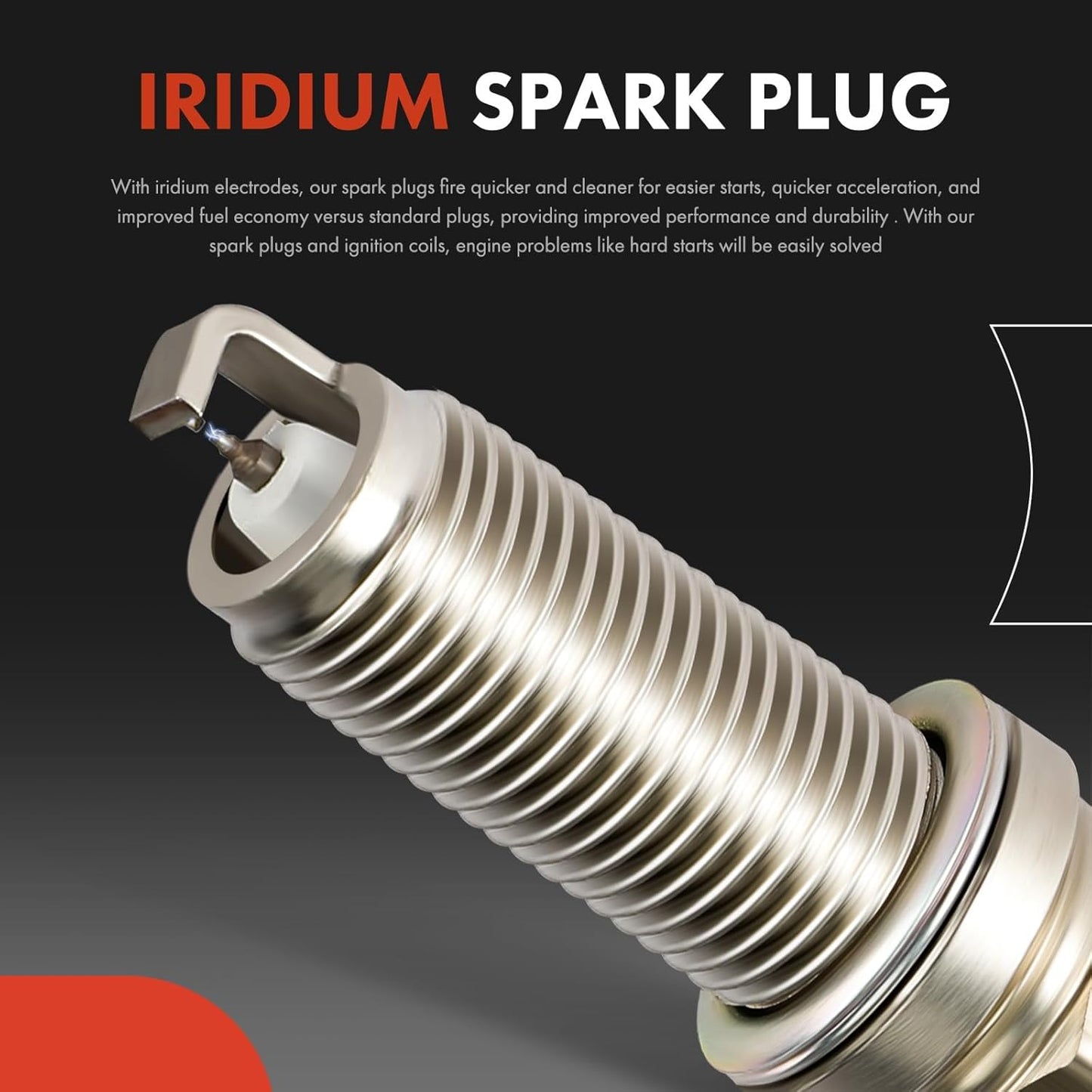 A-Premium 3 Ignition Coils with 3 Spark plug Wires and 6 Iridium Spark Plugs Compatible with Toyota 4Runner 1996-2002, T100 1995-1998, Tacoma 1995-2004, Tundra 2000-2004 V6 3.4L