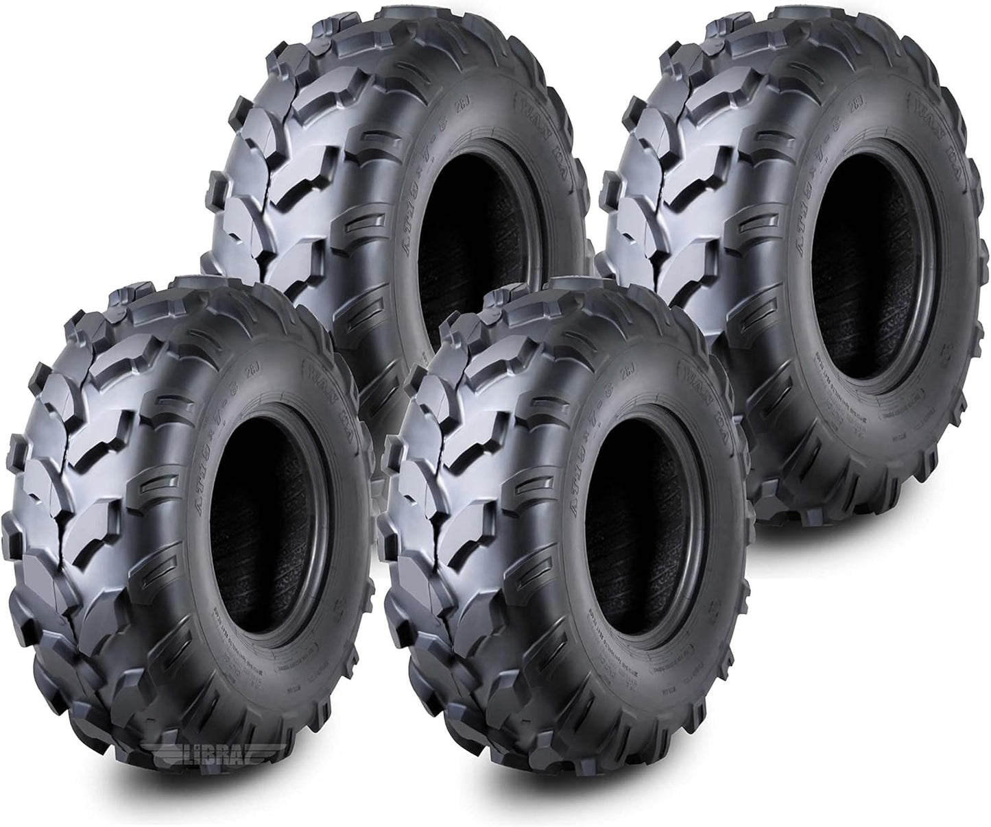 WANDA Set 4 ATV Go Kart tires 145/70-6 145X70X6 & 18X9.5-8 18X9.5X8 4PR