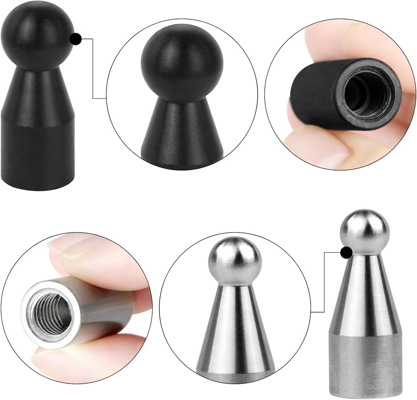WHDZ Paintless Dent Repair Tools Car Dents Removal Rods Kit with Tips Repair Set for Auto Body Removal of Hail Dents