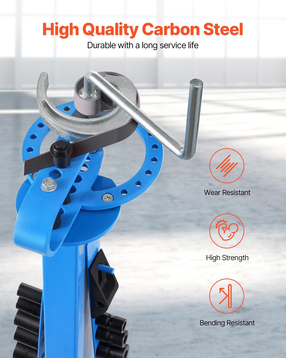 VEVOR Manual Bending Machine, Pipe Tube Bender with 14 Bending Dies, 200° Heavy-Duty Tube Bending Tool for Copper Aluminum Iron Pipes, Ideal for HVAC Air Conditioning Refrigerator Auto Repair