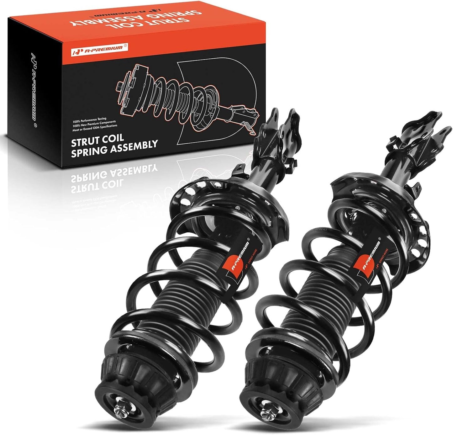 A-Premium Front Pair (2) Complete Strut & Coil Spring Assembly Compatible with Kia Soul 2010 2011 2012 2013