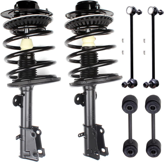 SCITOO Struts Shock suspension kit for 2001-2007 for Chrysler Town & Country 2001-2003 for Chrysler Voyager 2001-2007 for Dodge Caravan 2001-2007 for Dodge Grand Caravan Front Complete Struts 6Pcs