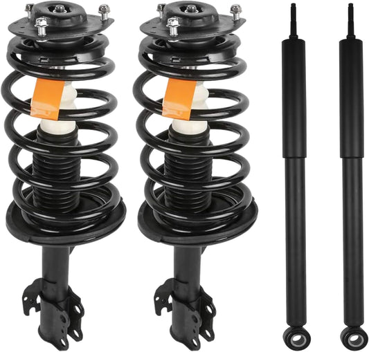 172363 172364 344480 Front + Rear Struts Shocks Absorbers Assembly Compatible for 2005-2010 Toyota Sienna Strut Assembly 4PCS