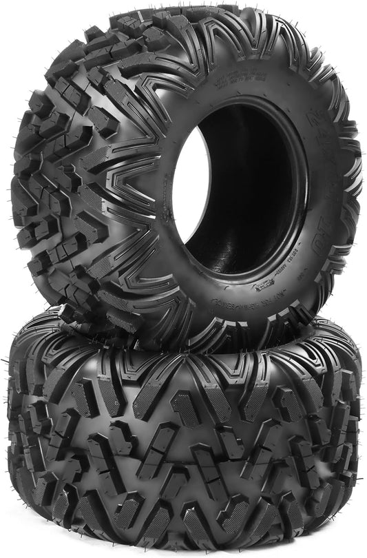 AutoForever ATV UTV Tires 24x11-10,6PR All Terrain Mud Tires 24x11x10 Bighorn Style,Tubeless(Set of 2)