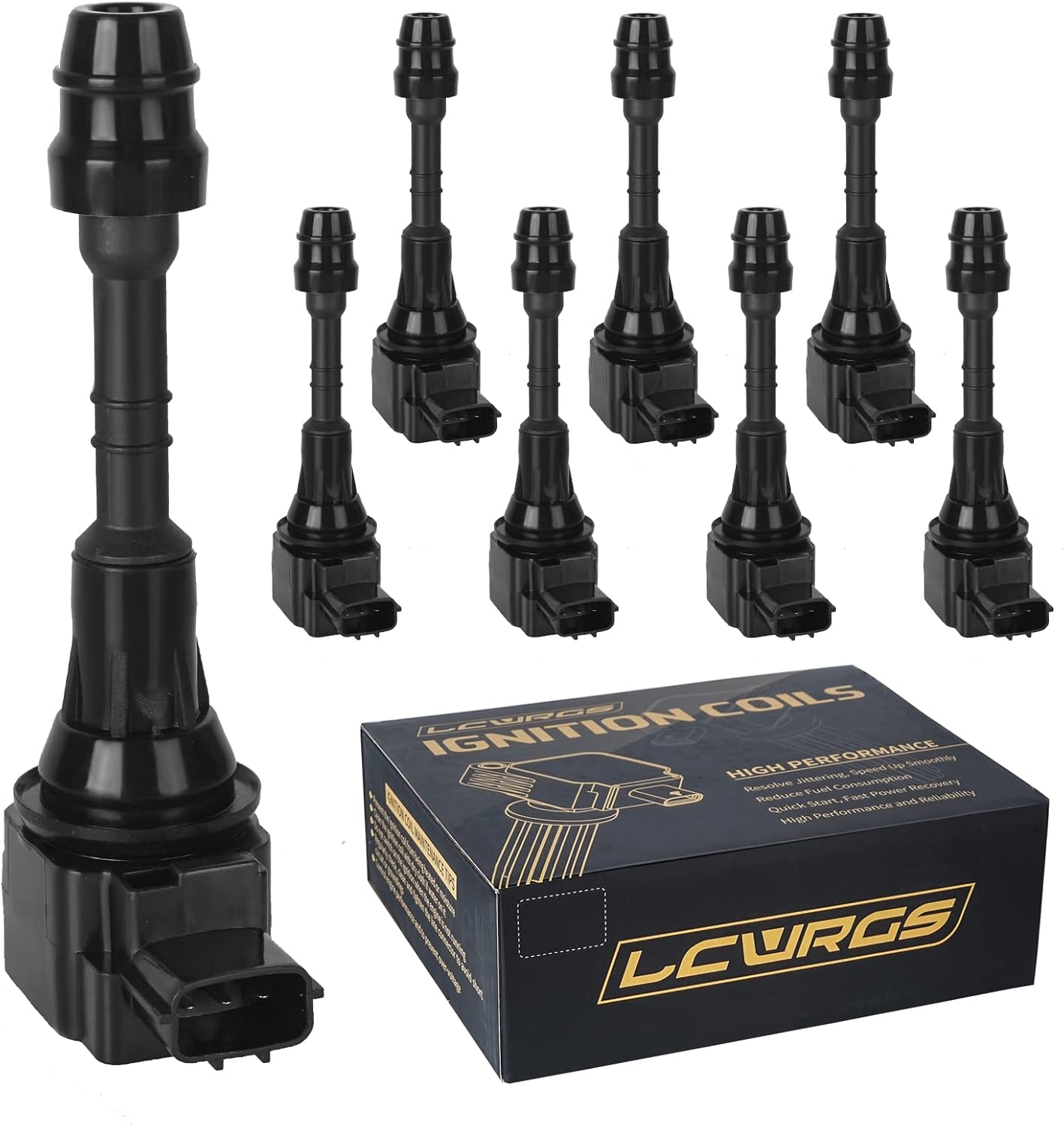 Set of 8 Ignition Coils for 5.6 V8 Nissan Titan Armada Infiniti QX56 2007 2008 2009 2010 2011 2012 2013 2014 2015 Coil Packs OE# UF551