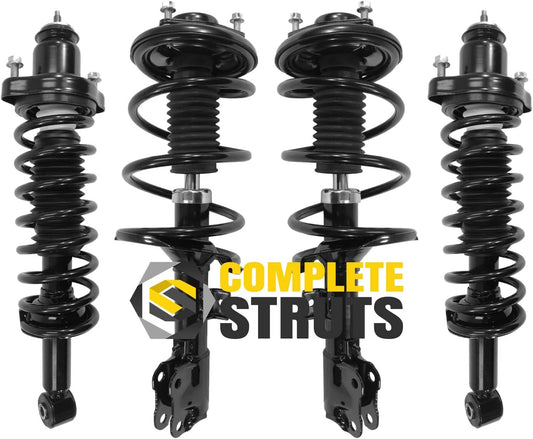 COMPLETESTRUTS - Front & Rear Complete Strut Assemblies with Coil Springs Replacement for 2008-2010 Mitsubishi Lancer - Set of 4