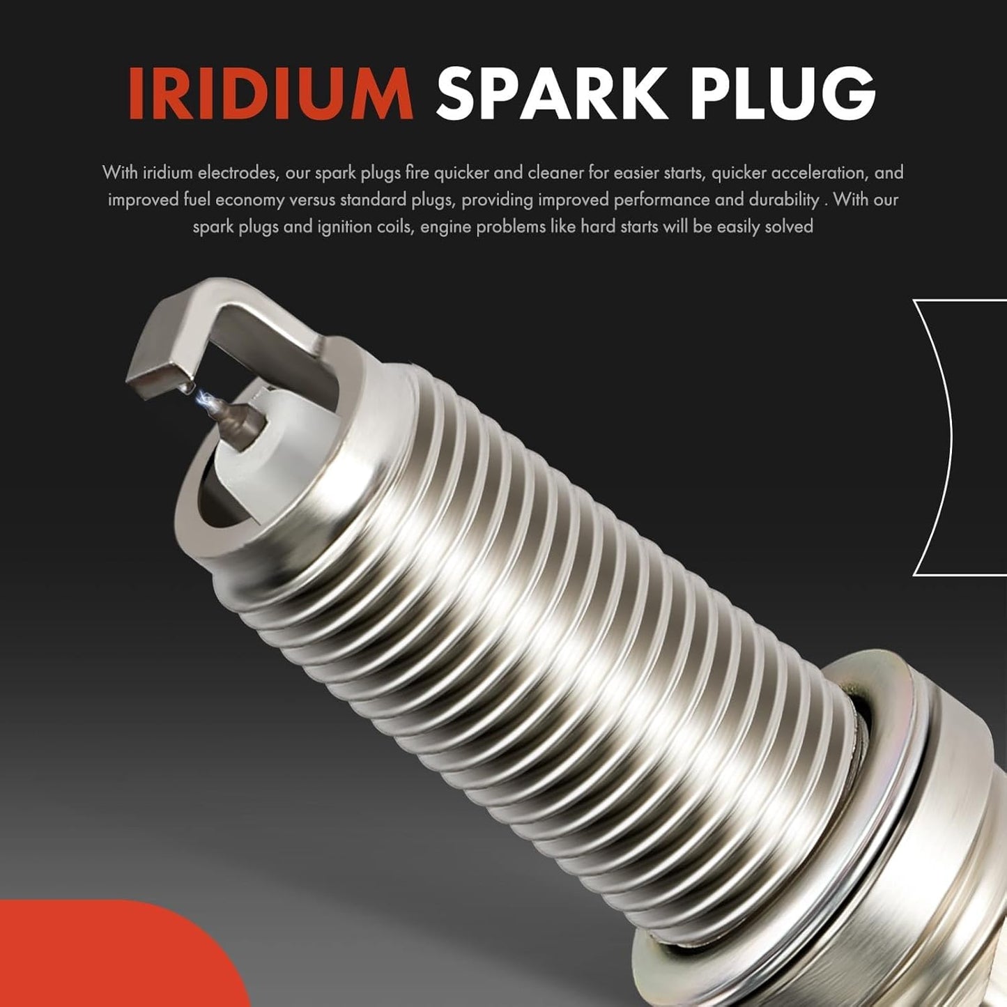 A-Premium 1 Ignition Coils with 7 Wire and 6 Iridium Spark Plugs Compatible with Volkswagen Jetta 1994-1998, Passat 1994-1997, Golf 1995-1998, Corrado 1993-1994, 2.8L