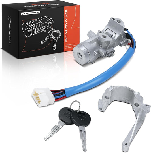 A-Premium Ignition Lock Cylinder with 2 keys Compatible with Hyundai Vehicles - Accent 2001 2002 2003 2004 2005