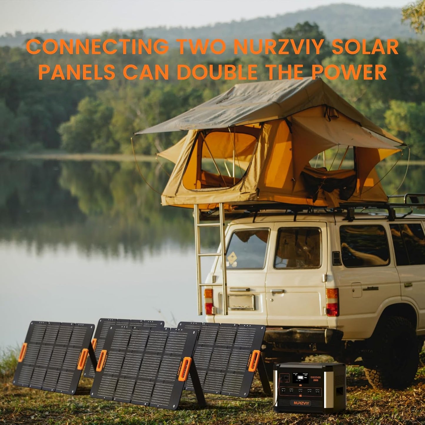 100W Portable Solar Panels, Foldable 100 Watt Solar Panel for Power Station, Folding Solar Charger with Adjustable Kickstand IP67 Waterproof & Lightweight for Camping, Outdoor, Rv