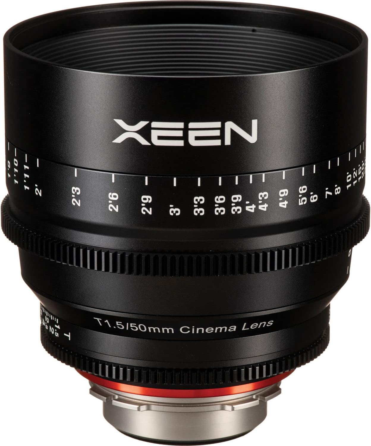 Rokinon Xeen 50mm T1.5 Lens for PL Mount Bundled with Potective Case, Padded Backpack, Tripod and Cleaning Kit