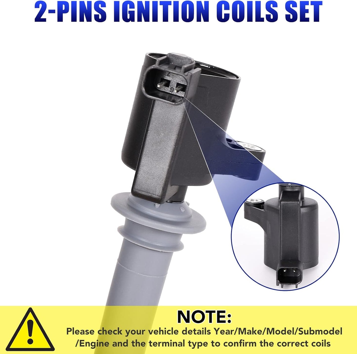 Set of 6 Ignition Coil Pack Spark Plugs for 3.0L 2001 2002 2003 2004 2005 2006 2007 2008 Ford Escape Freestyles Taurus 500 Five Hundred Mazda Tribute Mercury Mariner Montego Sable DG500