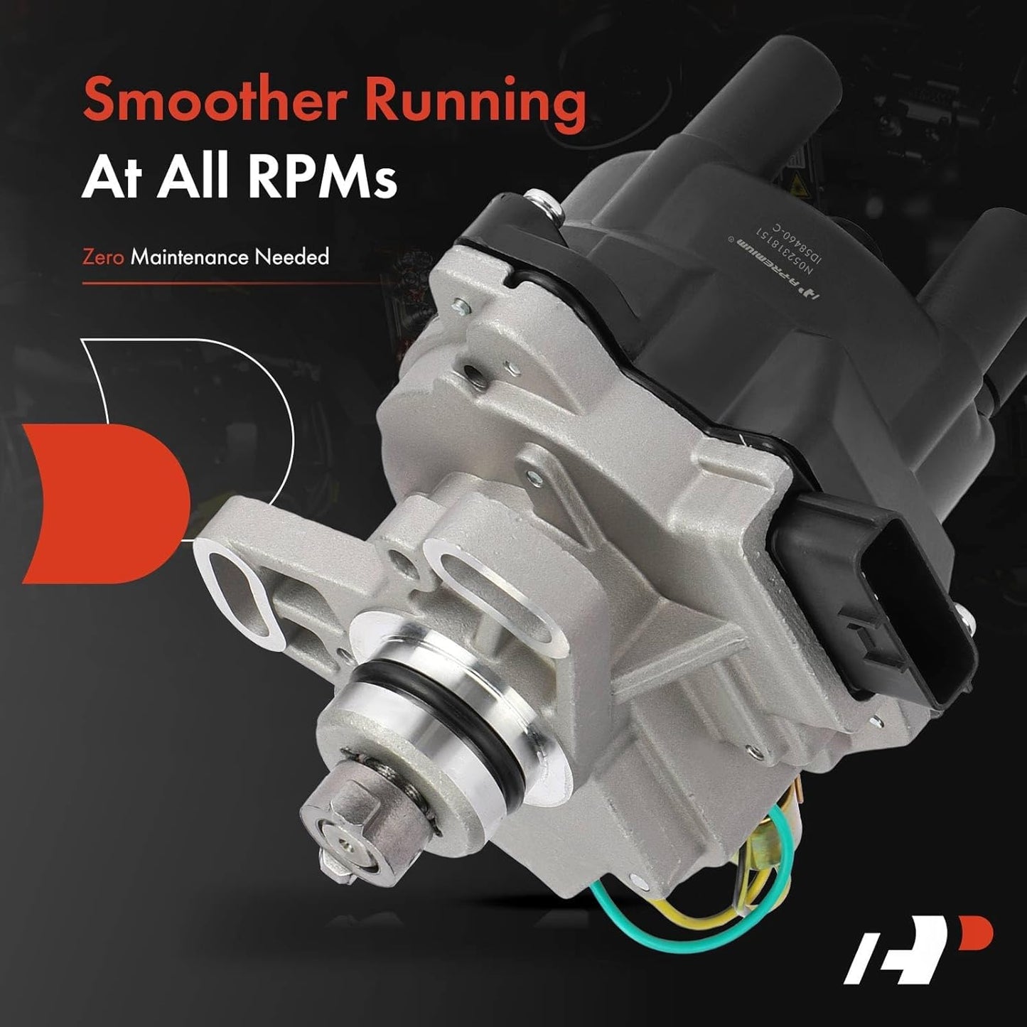 A-Premium Ignition Distributor with Module and Cap and Rotor Compatible with Nissan Altima 1997 1998 1999 2000 2001 2.4L