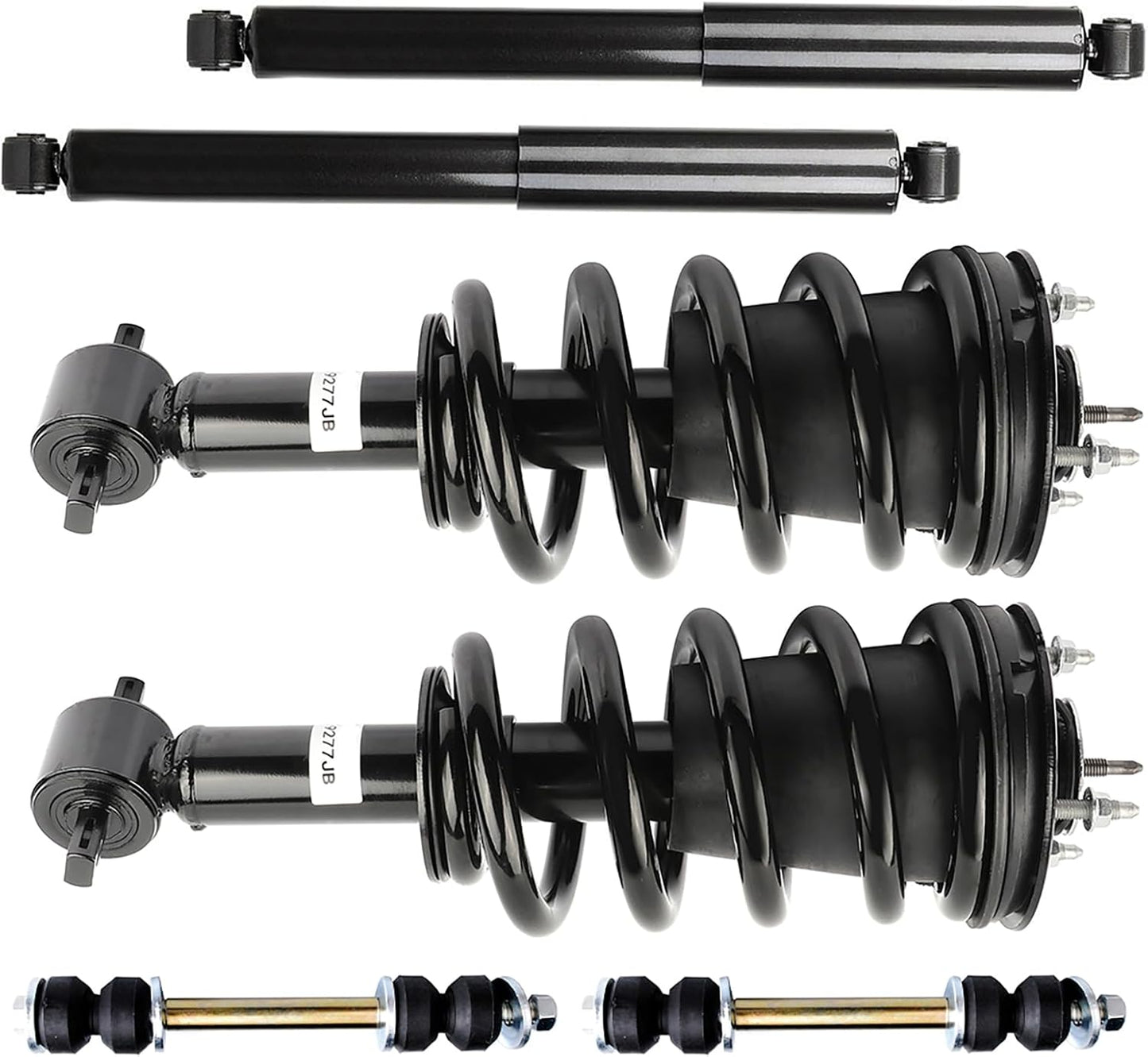 SCITOO Struts Shock suspension kit for 2014 2015 2016 for Chevrolet Silverado 1500 2014 2015 2016 for GMC Sierra 1500 Front Complete Struts Assembly Rear Shock Absorber Stabilizer Bar Link 6 Pcs