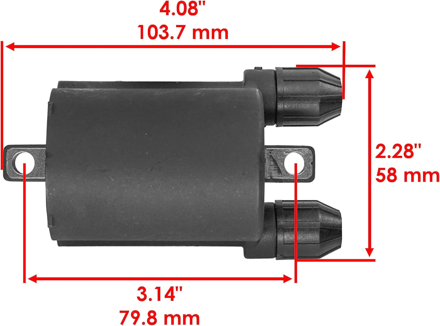 Caltric Two Sets Of Ignition Coil Compatible with Honda Pc800 Pc-800 Pacific Coast 800 1989 1990 1994-1998