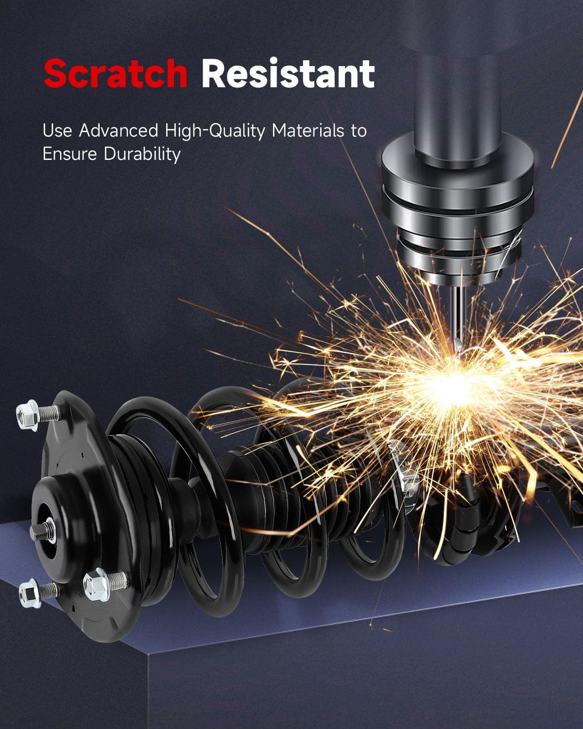 cciyu Front Complete Struts shock and Struts Fits for Kia Sorento 2011 2012 2013 272713 Quick Struts Assembly -2PCS