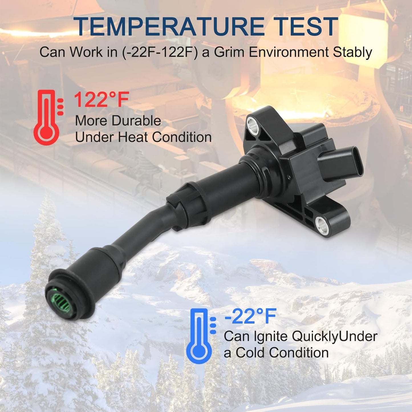 Set of 4 Ignition Coil Pack & Spark Plug Compatible with Ford Escape Fusion L4 1.5L Replace# UF735, DS7Z12029A, DS7Z12029B, C880, GN10645, DG554