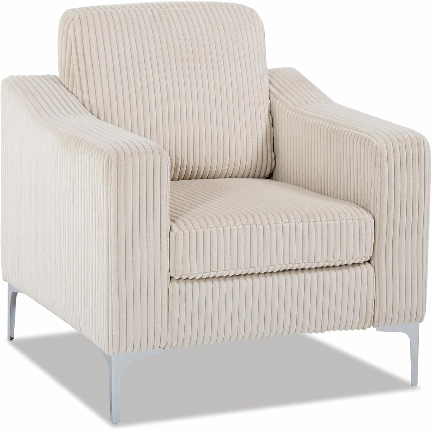 Chifee & Vingol Accent Chair with Ottoman Living Room Chair with Storage Ottoman,Gray