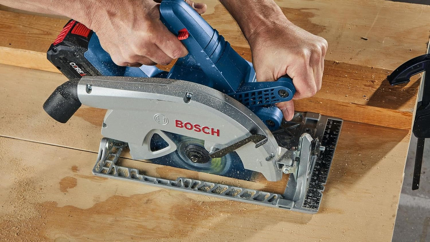 BOSCH GKS18V-25N 18V 7-1/4 In. BITURBO Brushless™ Circular Saw - High Performance Cordless Saw with 2-1/2 In. Cut Capacity and PROFACTOR™ System (Bare Tool)