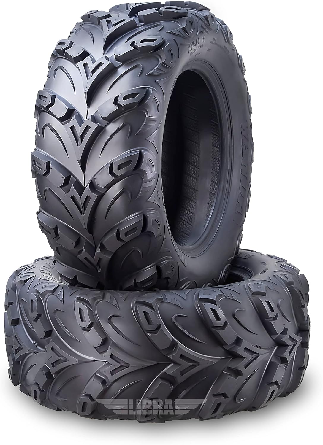 WANDA Performance 8 Ply ATV Tires 22x10-9 Mud Sling fit Honda Recon Suzuki Ozark 250, Set 2