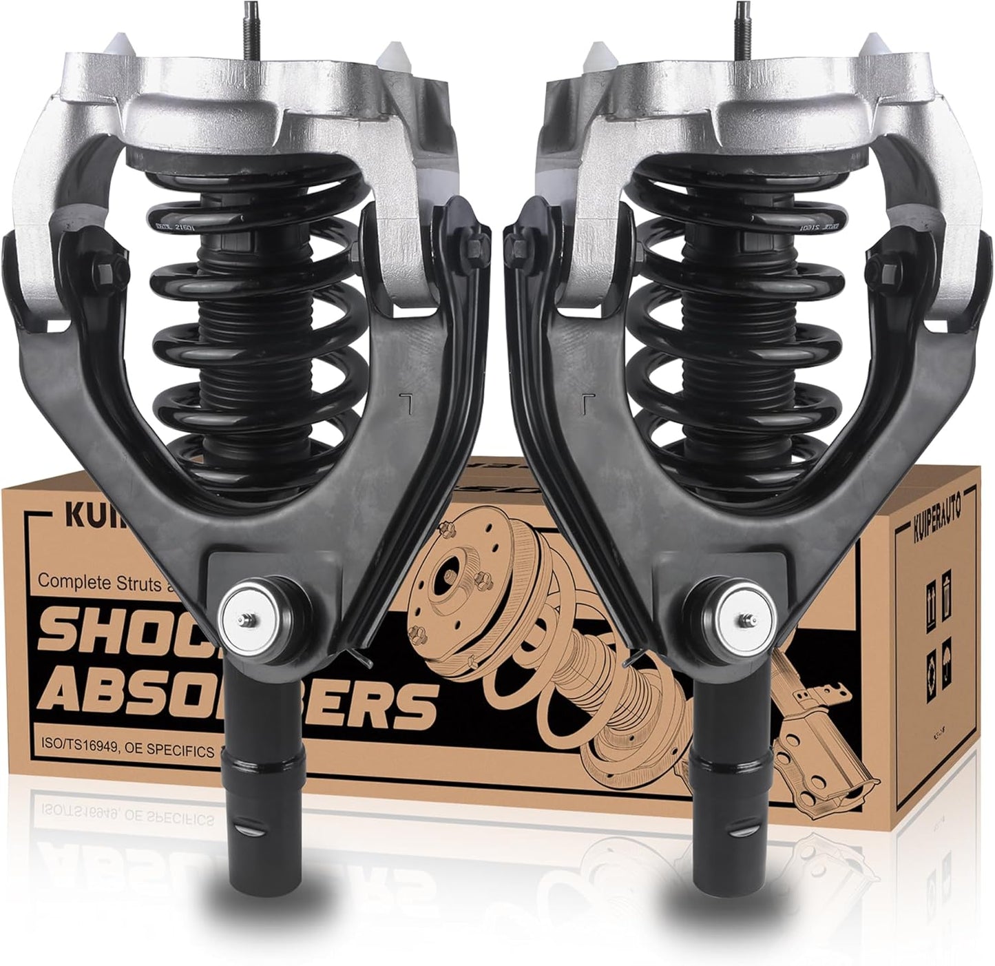 171565L 171565R Complete Front Struts Coil Spring Assembly Compatible for 1999-2006 Sebring Dodge Stratus /1999-2000 Cirrus Plymouth Breeze Front 2x Set Shock Absorbers