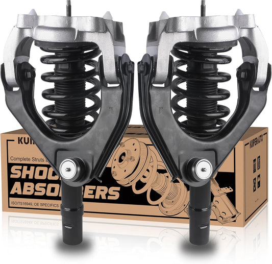 171565L 171565R Complete Front Struts Coil Spring Assembly Compatible for 1999-2006 Sebring Dodge Stratus /1999-2000 Cirrus Plymouth Breeze Front 2x Set Shock Absorbers