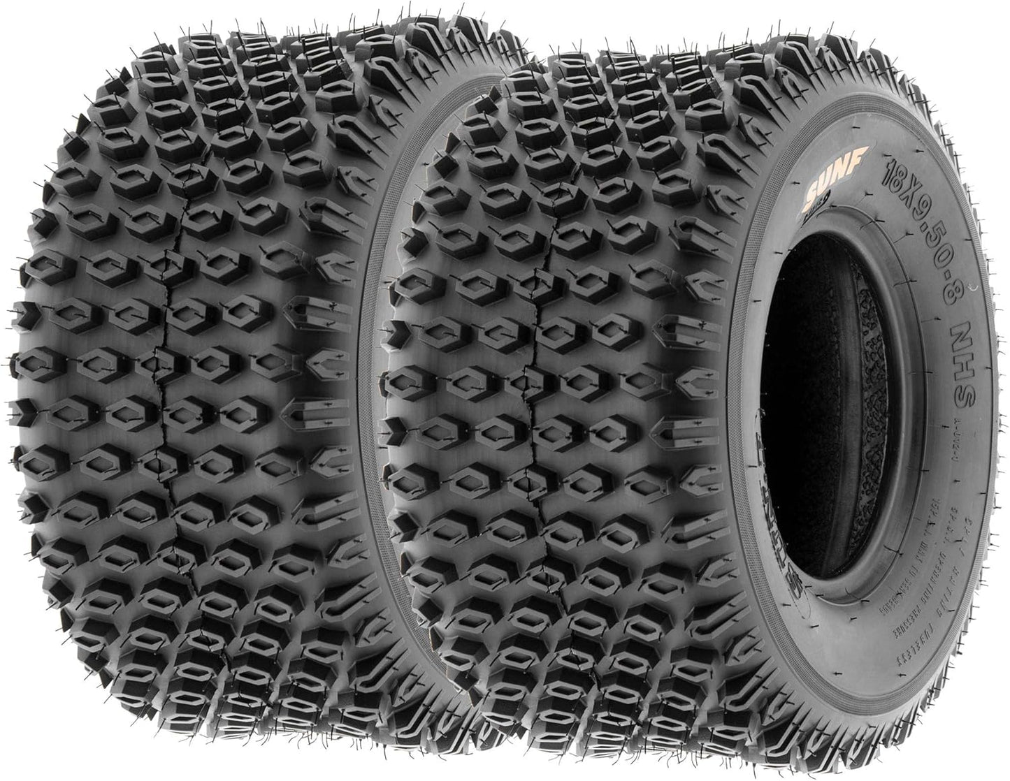 Set of 2 SunF A012 XC Sport-Racing ATV/UTV Off-Road Tires 19x7-8, 6PR, Knobby Tread