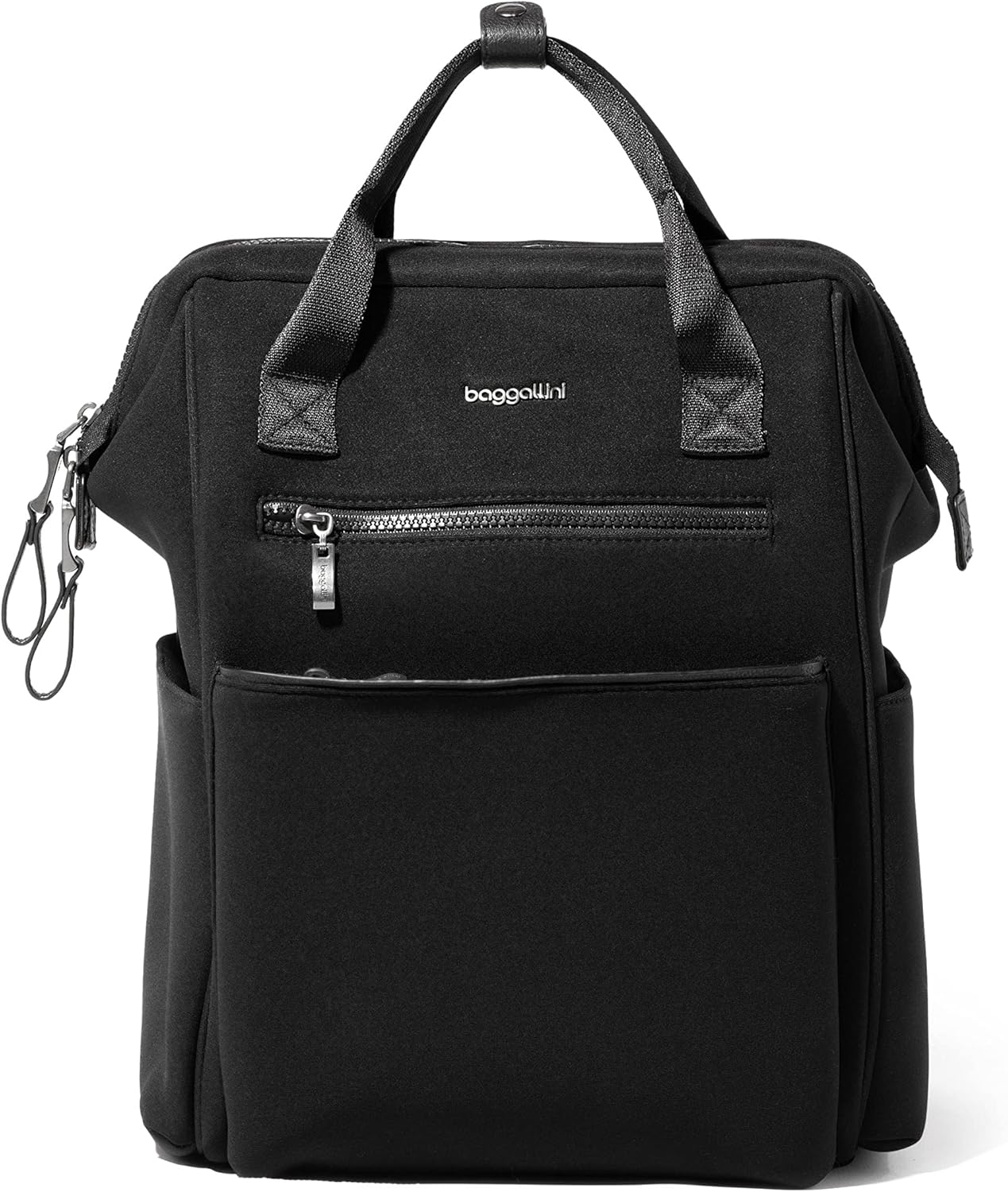 Baggallini Soho Backpack - Travel Laptop Backpack for Women - Lightweight Water-Resistant Luggage Bag, French Navy