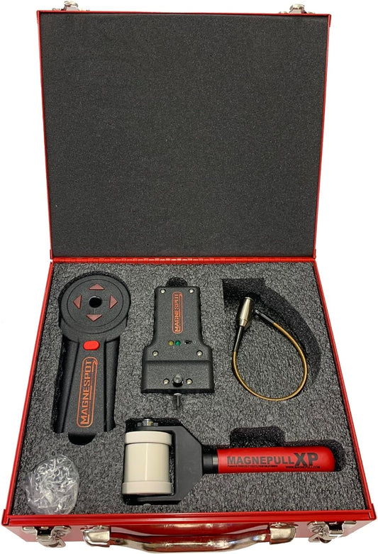 XP1000-MC-XR-1 Magnetic Wire Puller for Electrical Tools W/Flexible Steel Leader & Magnespot Reference Point Locator for Locating Drill Spots Through Walls or Floors