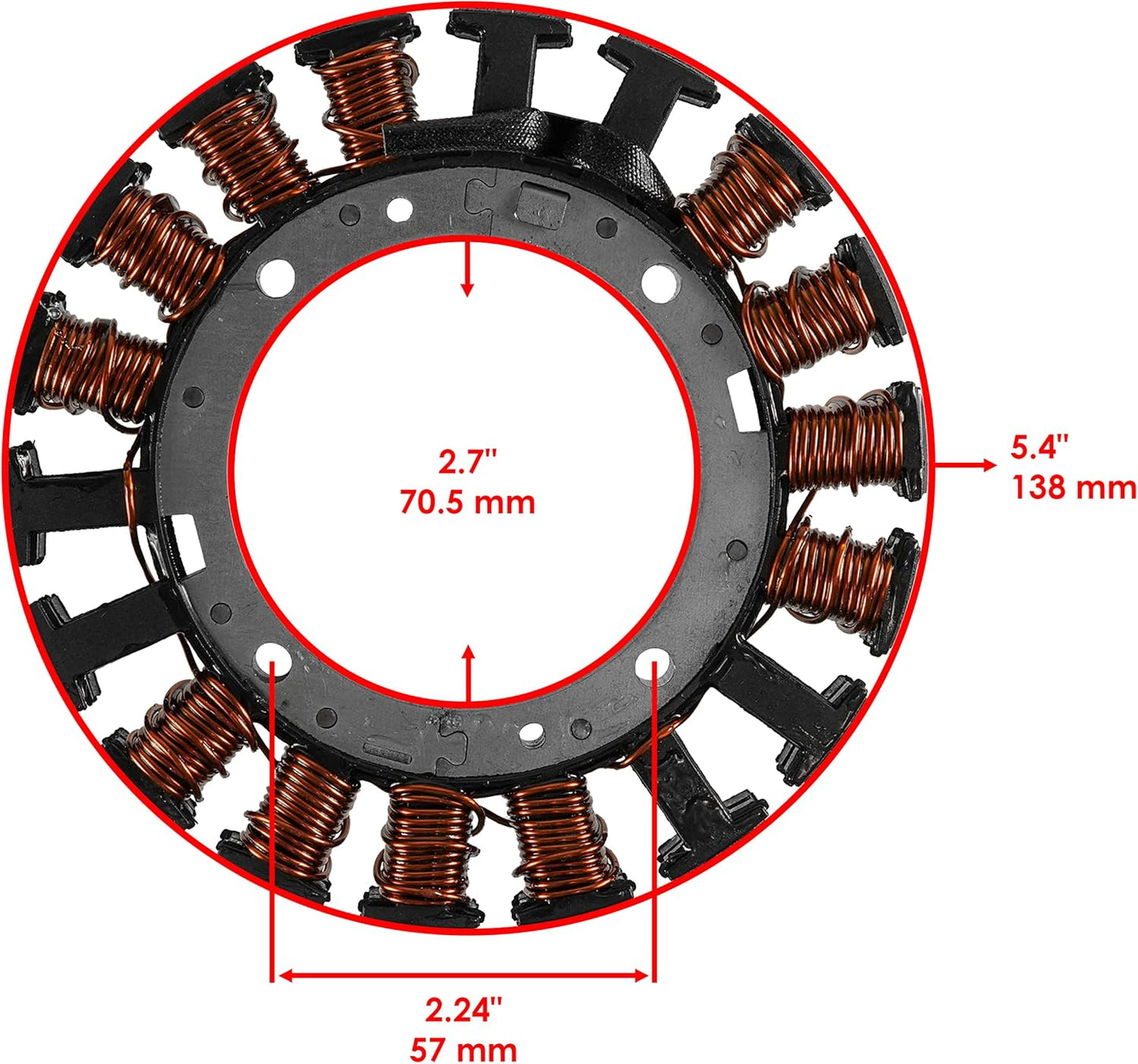 Caltric Ignition Charging Coil Stator Plate Compatible with Cub Cadet Compatible with Kawasaki 59031-7009