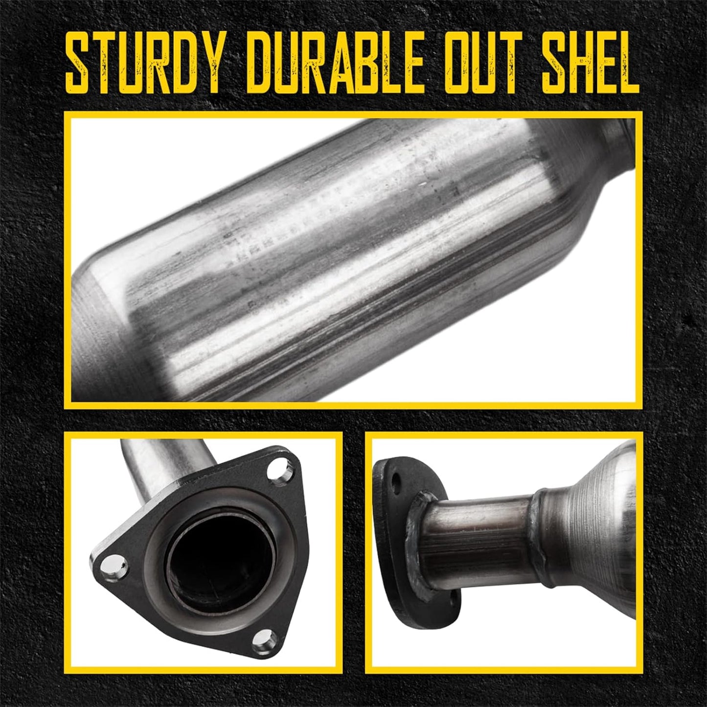 Catalytic Converter Flex Exhaust Pipe Replacement for 1997-2001 Camry 1999-2001 Solara 2.2L Replace 0995701, 326145, 0965701, 55537, 40244, 58052,88082 (EPA Compliant)