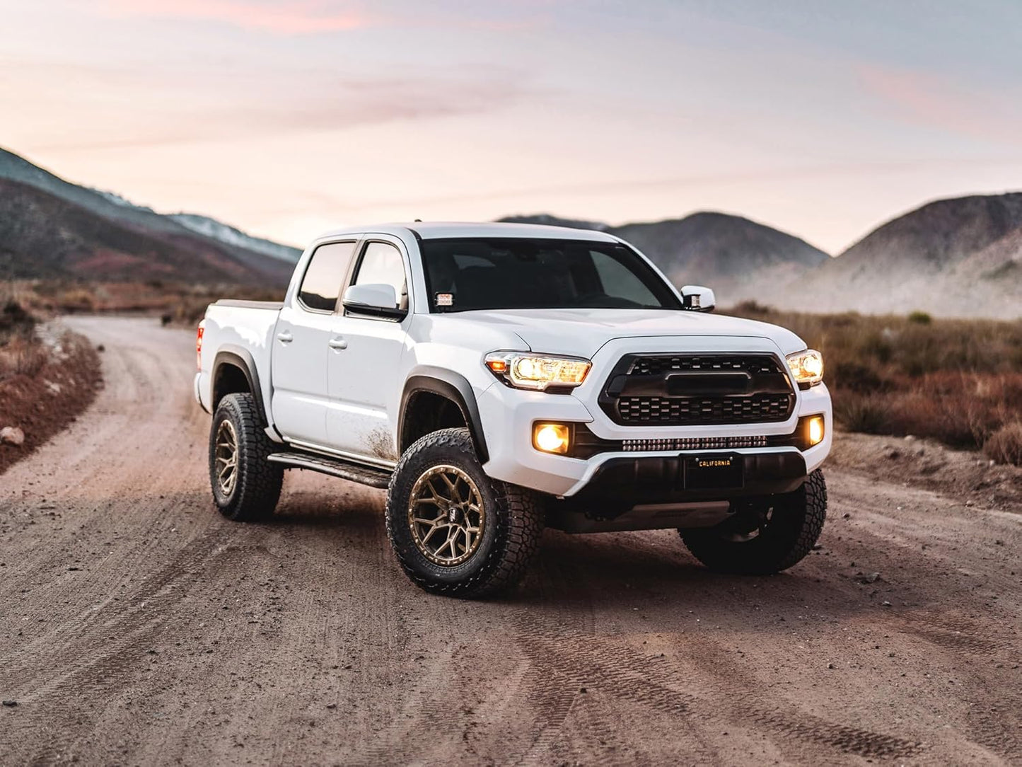 RockTrix RT107 17 Inch Rim Automotive Wheel Compatible with 2001+ Toyota Tacoma, 2002+ 4Runner, FJ Cruiser, 17x9 6x5.5 Wheel, 12mm offset, 4.5 Inch Backspacing, 6x139.7 6Lug Rim, Matte Bronze