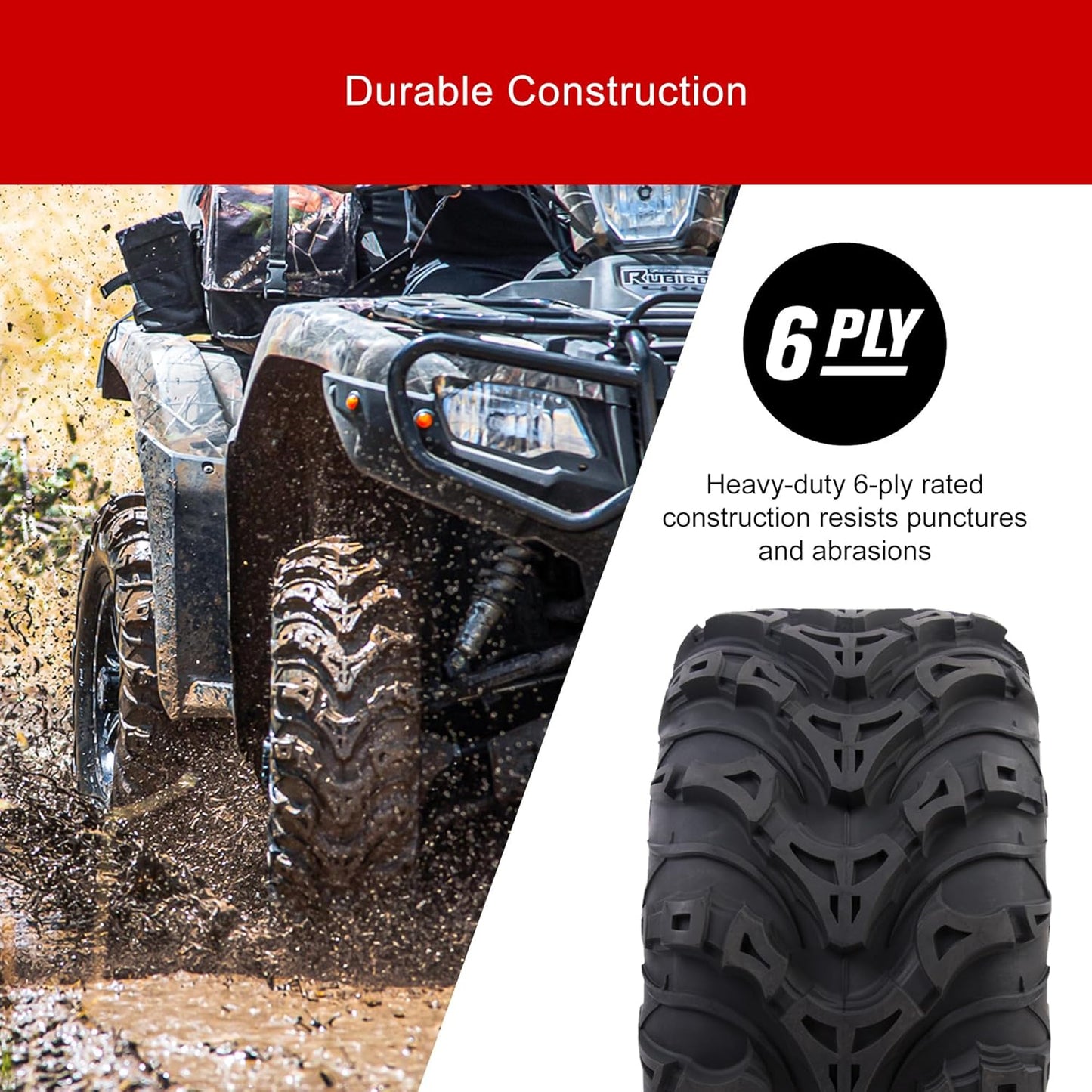 Tusk Mud Force® ATV/UTV Tire 24x8-12 x Set of 2