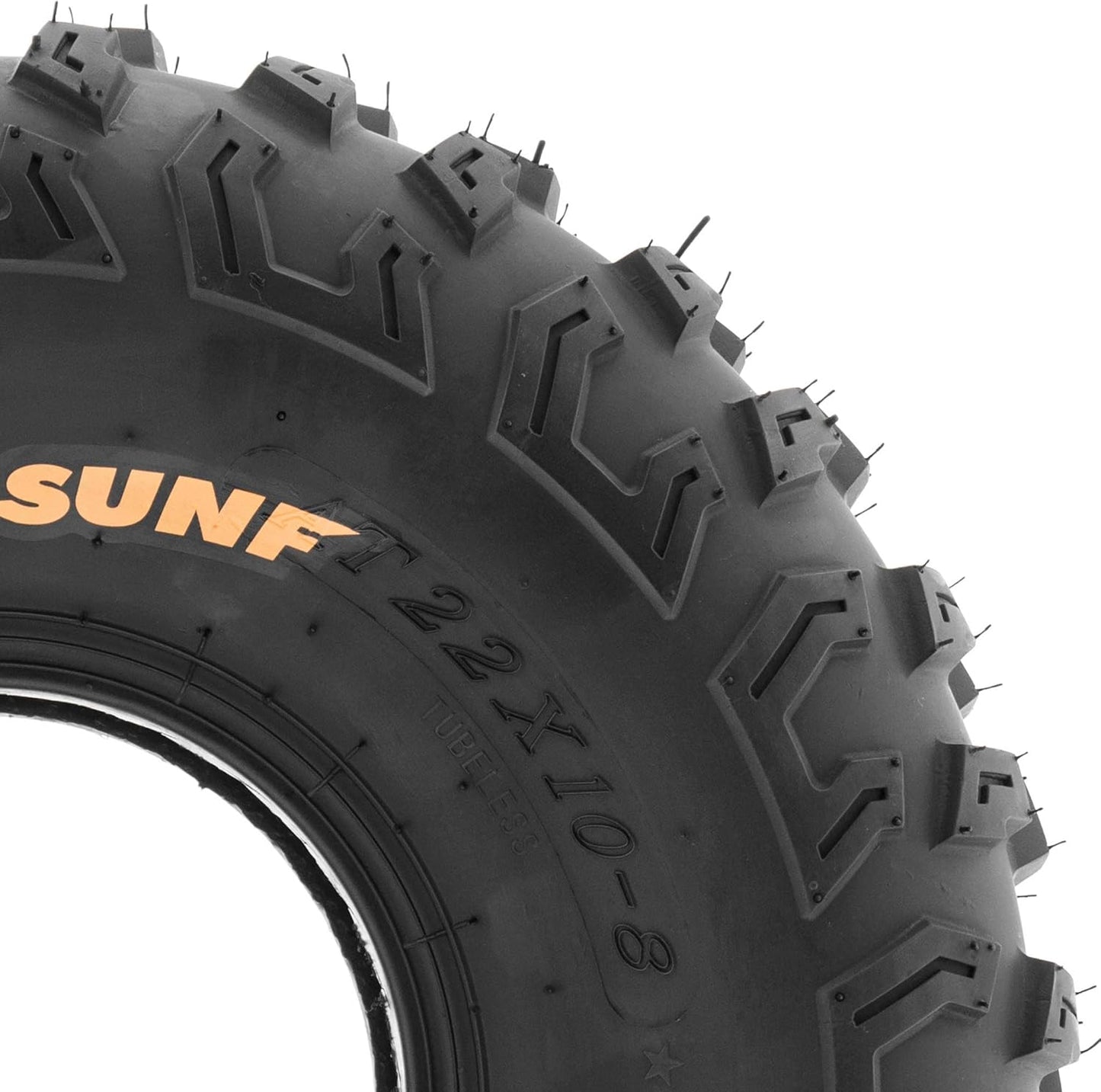 Set of 2 SunF A030 Knobby ATV/UTV Tires 22x10-8 ,6 PR, Tubeless