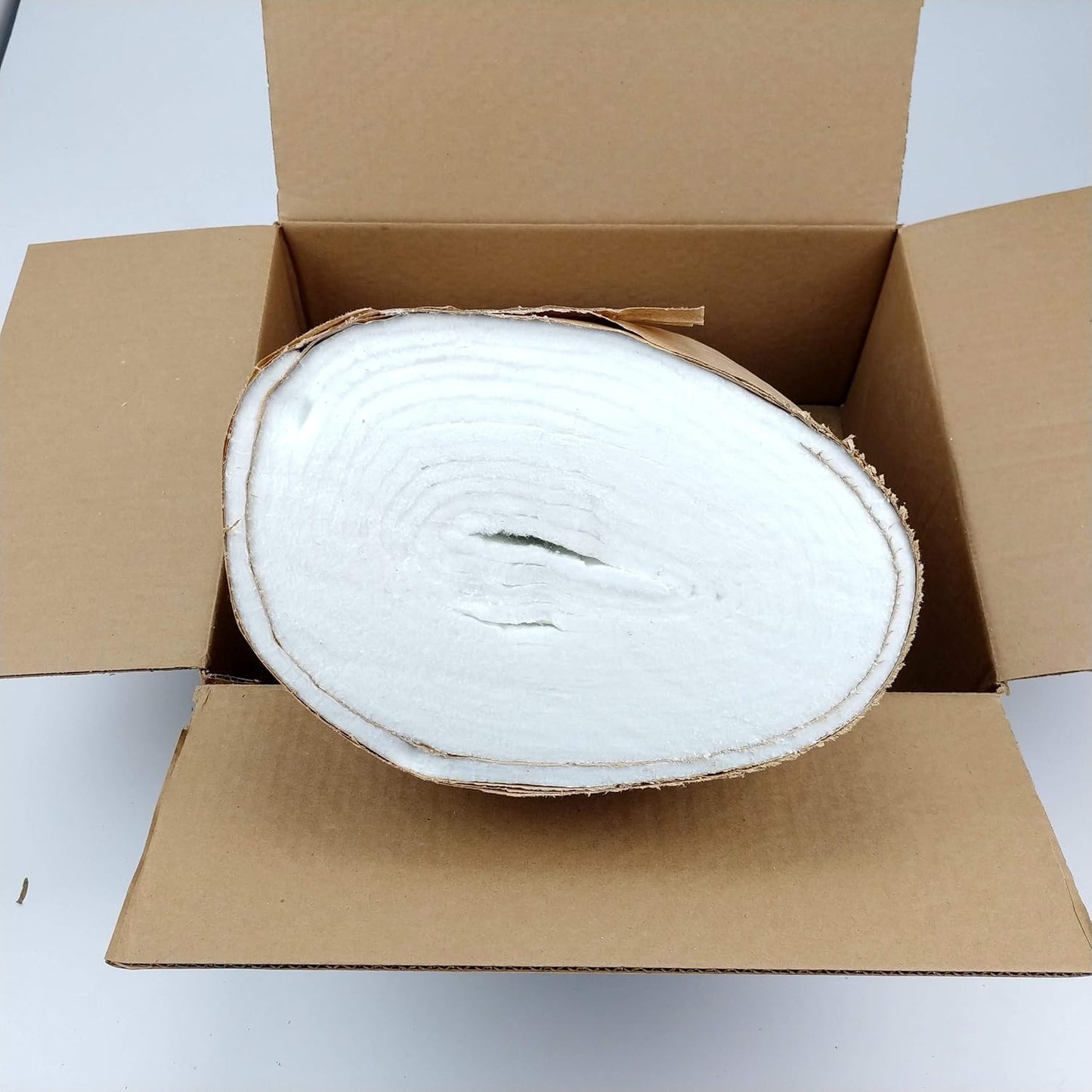 Ceramic Fiber Insulation, 1/4" Thick x 16" x 240", 2400F Fireproof Insulation Blanket, 3007E