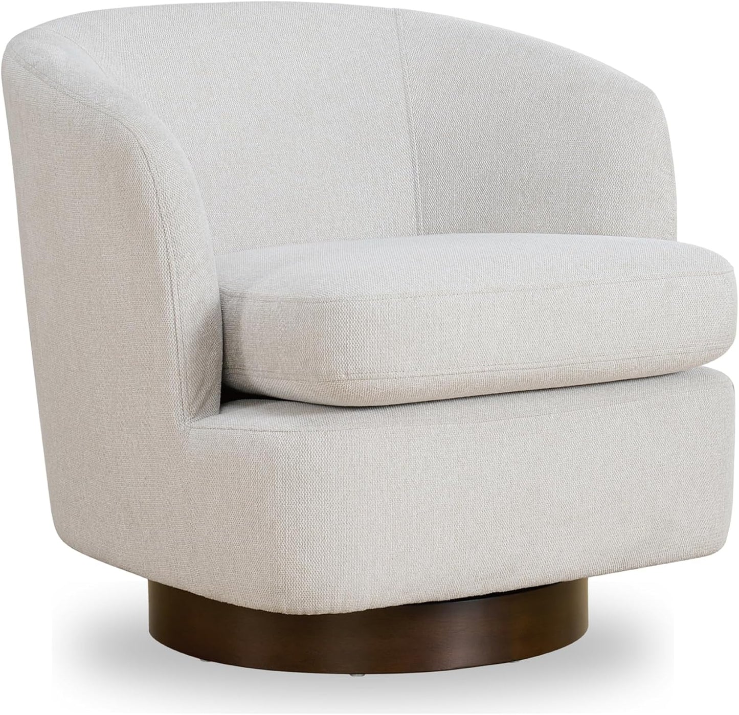 Swivel Accent Chair Modern Barrel Armchair with Wood Base for Bedroom Reading Waiting Living Room,1 PCS
