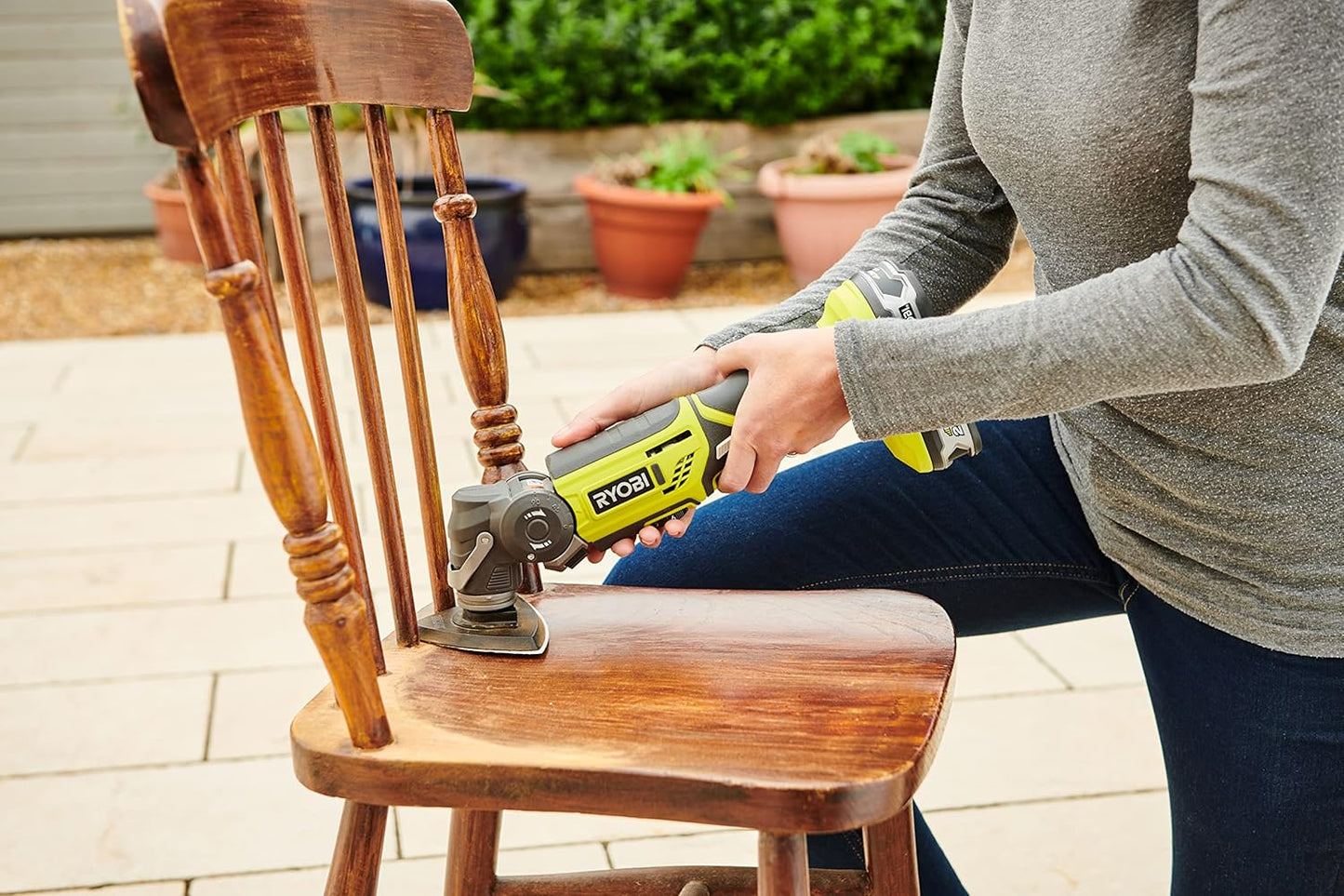 Ryobi ONE+ R18MT-0 18V Cordless Multi Tool (Zero Tool), Hyper Green