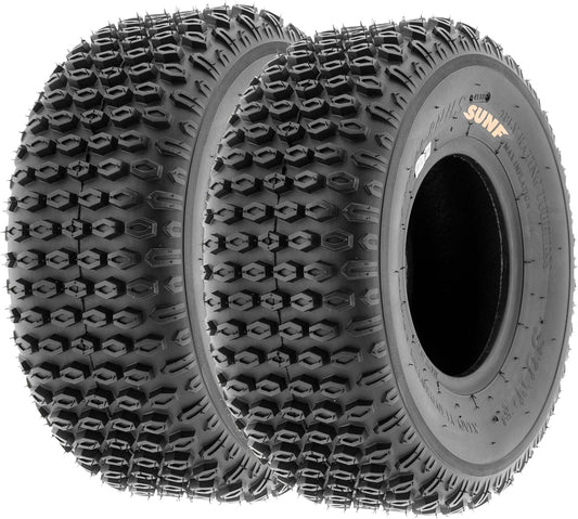 Set of 2 SunF A012 XC Sport-Racing ATV/UTV Off-Road Tires 19x7-8, 6PR, Knobby Tread