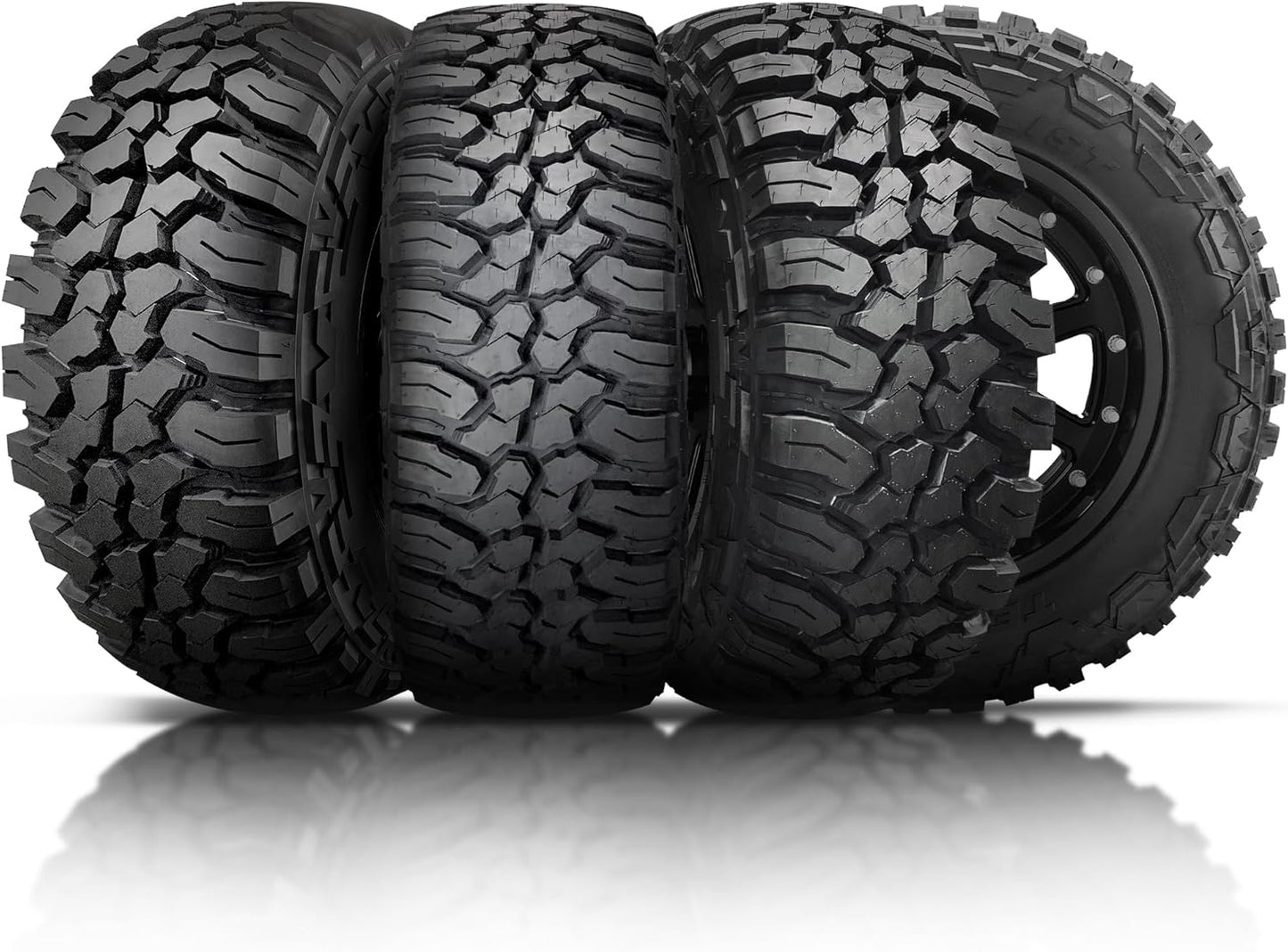 Set of 4 (FOUR) Finalist Terreno M/T LT285/70R17 10 Ply 121Q Load Range E SUV Light Truck Mud Terrain Tire 285/70R17 MT-Includes Road Hazard Warranty (Tire Only)