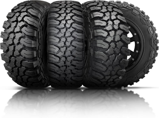 Set of 4 (FOUR) Finalist Terreno M/T LT285/70R17 10 Ply 121Q Load Range E SUV Light Truck Mud Terrain Tire 285/70R17 MT-Includes Road Hazard Warranty (Tire Only)