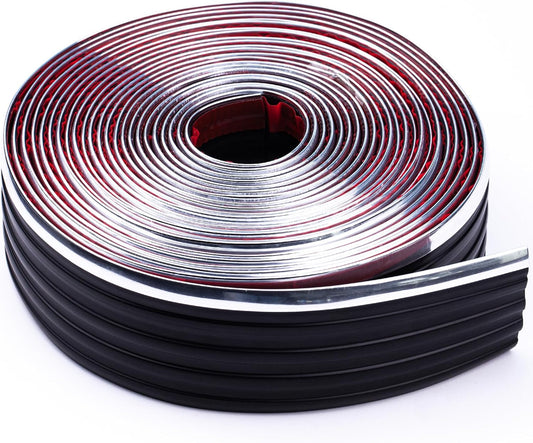 Chrome Side Body Trim Molding Replacement Compatible with 1988-1998 Chevy GMC Pickup C1500 C2500 C3500 K1500 K2500 K3500 Suburbans Tahoes Silverado Blazers Service Body Truck Accessories 320"L 2.5"W