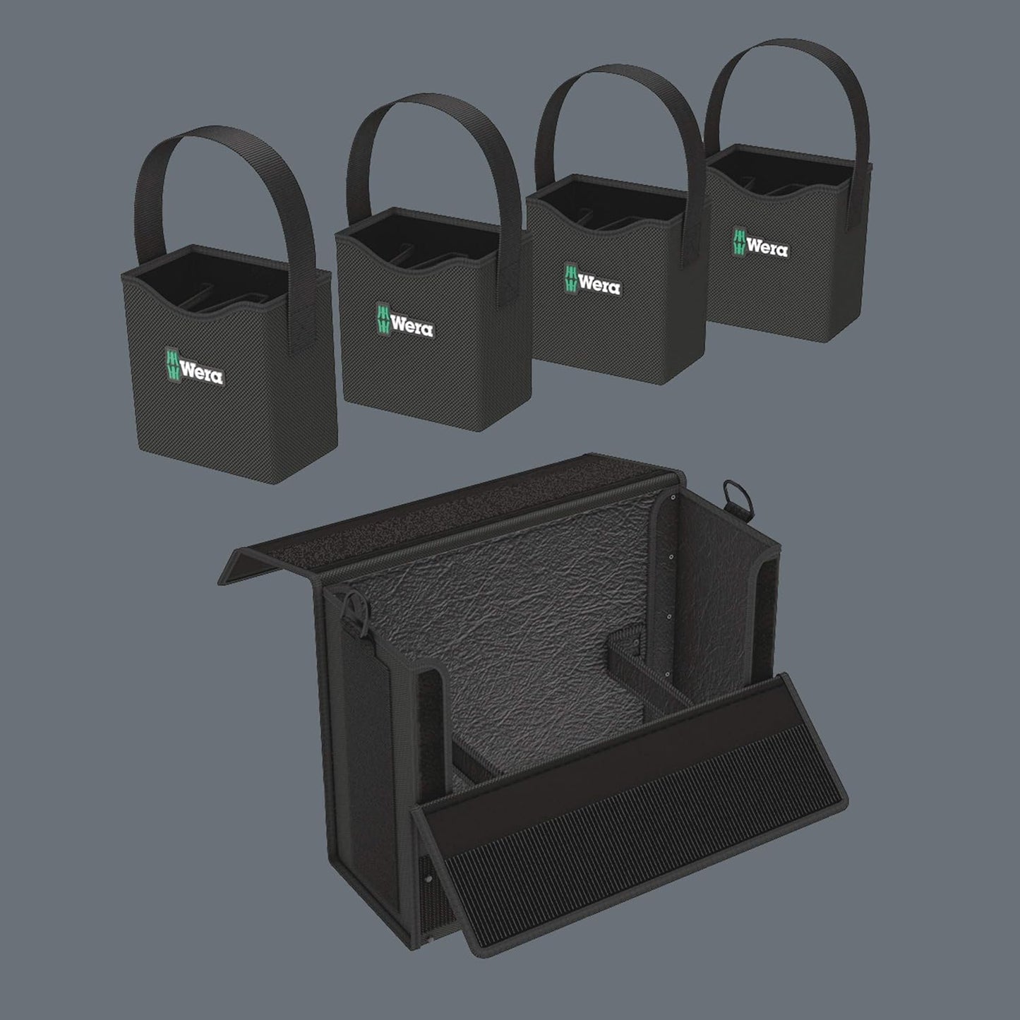 Wera 05004357001 Wera 2go 2 XL Tool Container, 2 pieces, Black