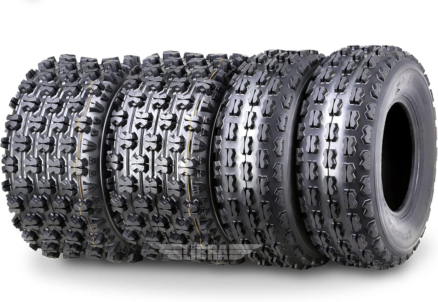 WANDA Set of 4 Sport ATV Tires 21x8-9 Front & 22x10-10 Rear /4PR GNCC Race Tires