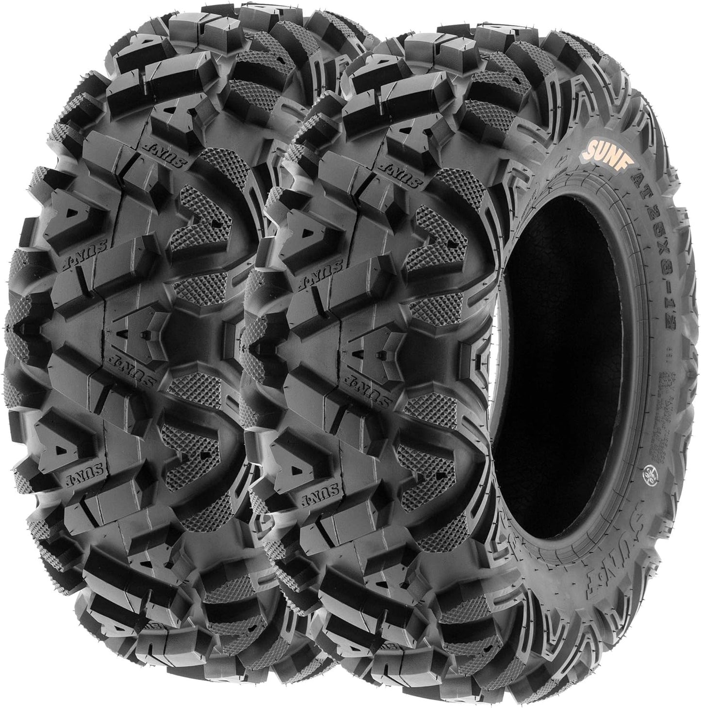 Set of 2 SunF A033 Power.I AT 27x9-14 ATV UTV Off-Road Tires All-Terrain, 6 Ply Tubeless