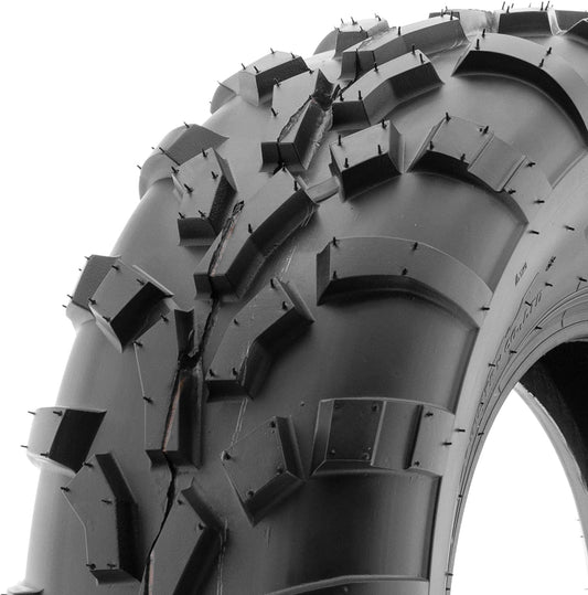 SunF 25x8-12 (25x8x12) ATV/UTV Off-Road Tire, 6PR, Directional Knobby Tread | A010