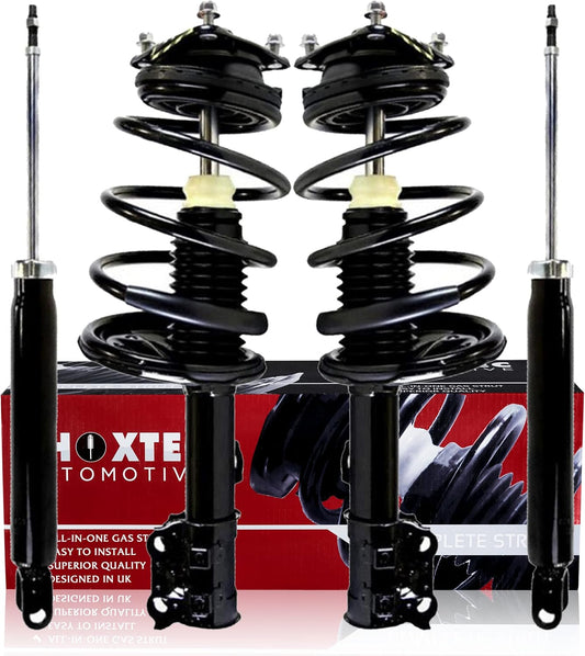 Shoxtec Full Set Complete Strut Shock Absorbers Replacement for 2007-2008 Hyundai Elantra; Replacement for 2009-2010 Hyundai Elantra; Repl. no 172306 172305 5622