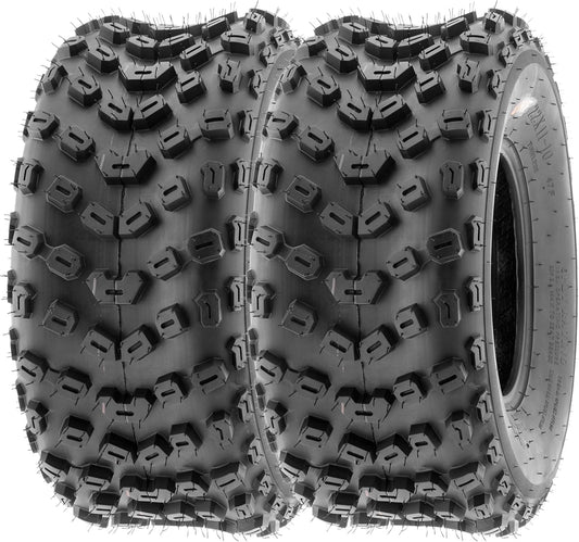 SunF 22x11-10 ATV UTV Tire 22x11x10 Dimple Knobby 6 PR A005 - PAIR of 2